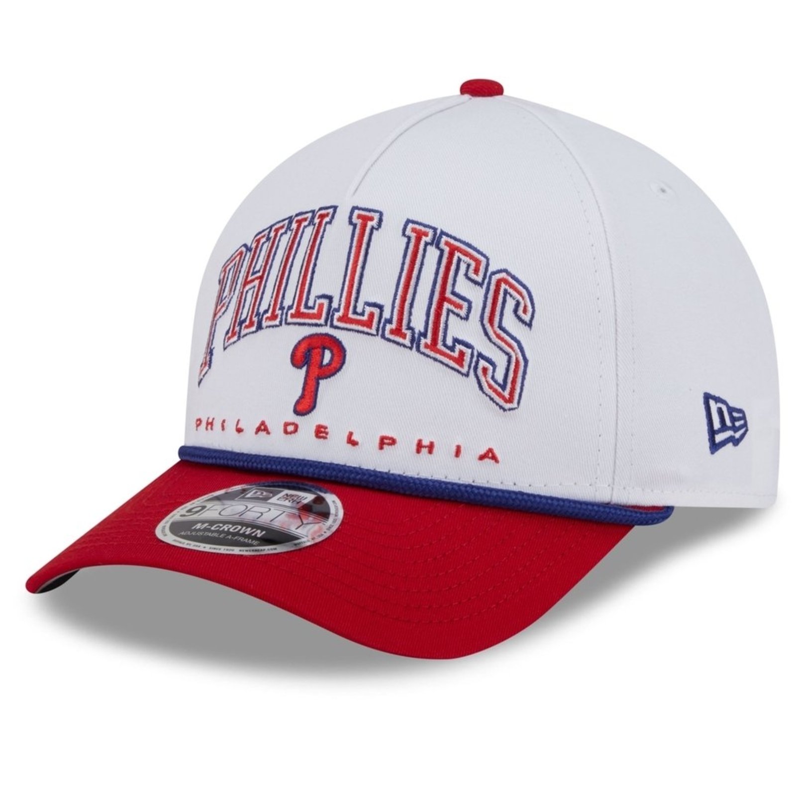 Bone New Era 9FORTY M-Crown A-Frame Philadelphia Phillies MLB Branco