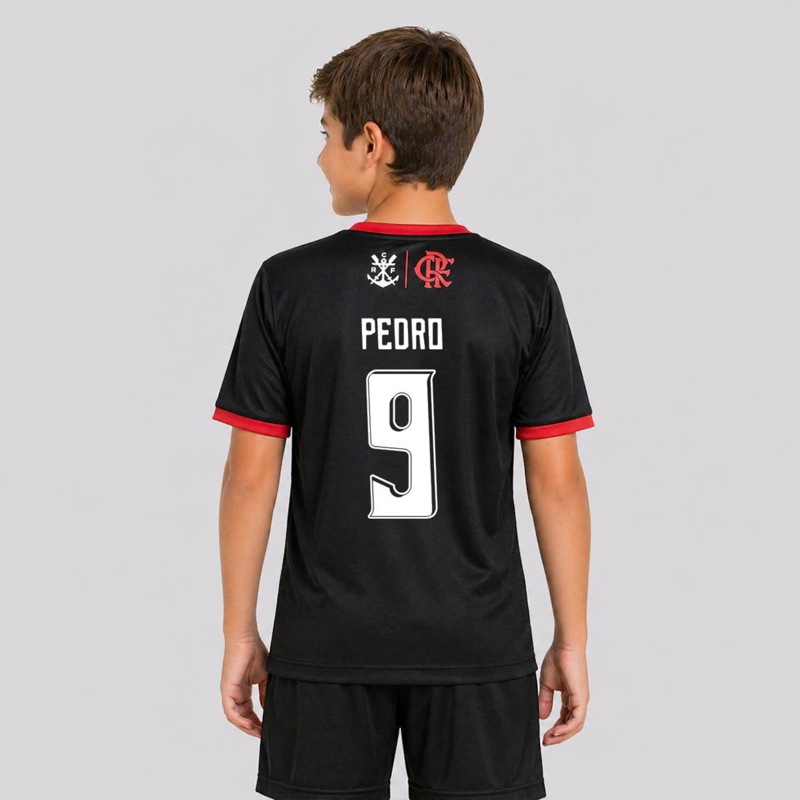 Camisa Flamengo Emoção Juvenil Listrada 9 Pedro