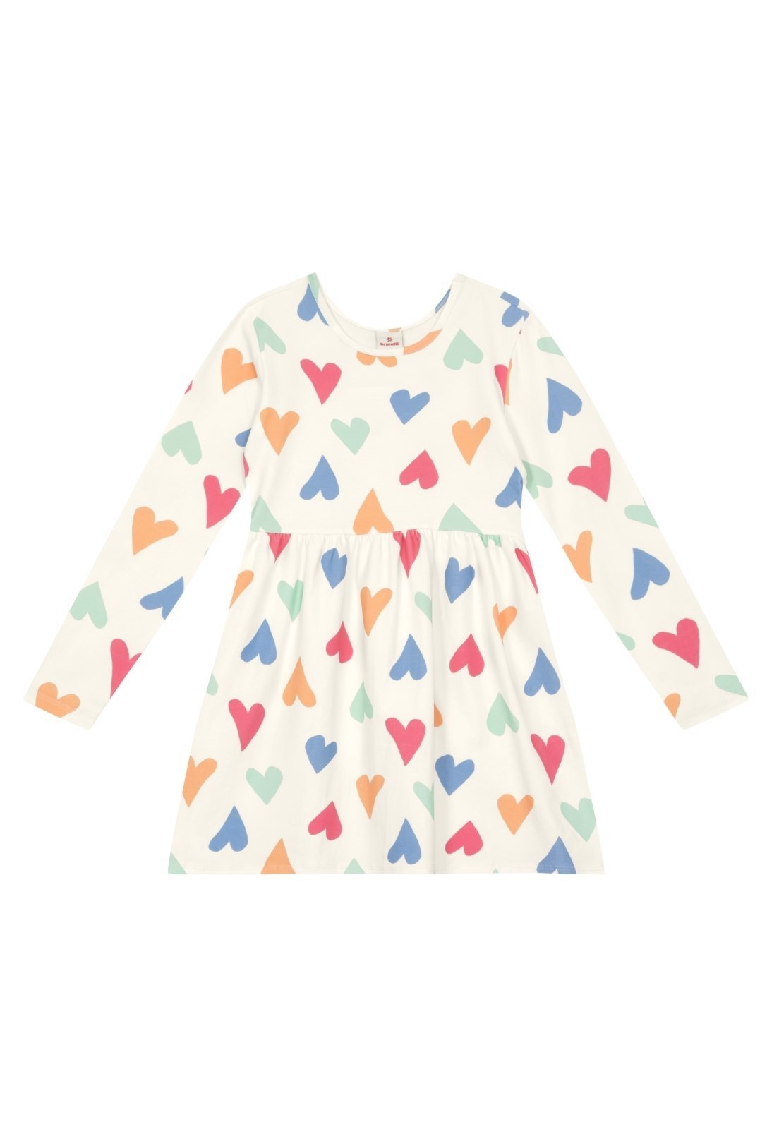 Infantil - Vestido menina em cotton Brandili