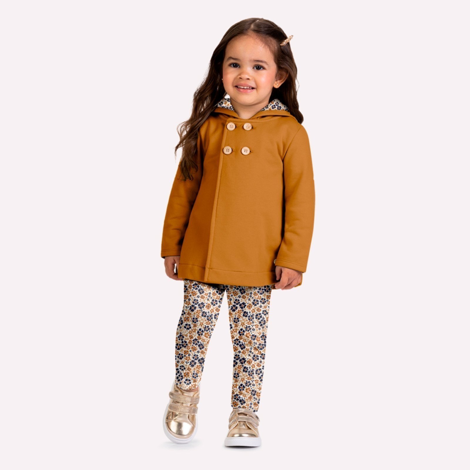 Infantil - Conjunto Menina Flores Milon