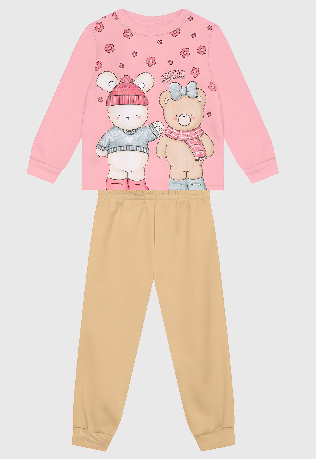 Conjunto Brandili Estampado Rosa