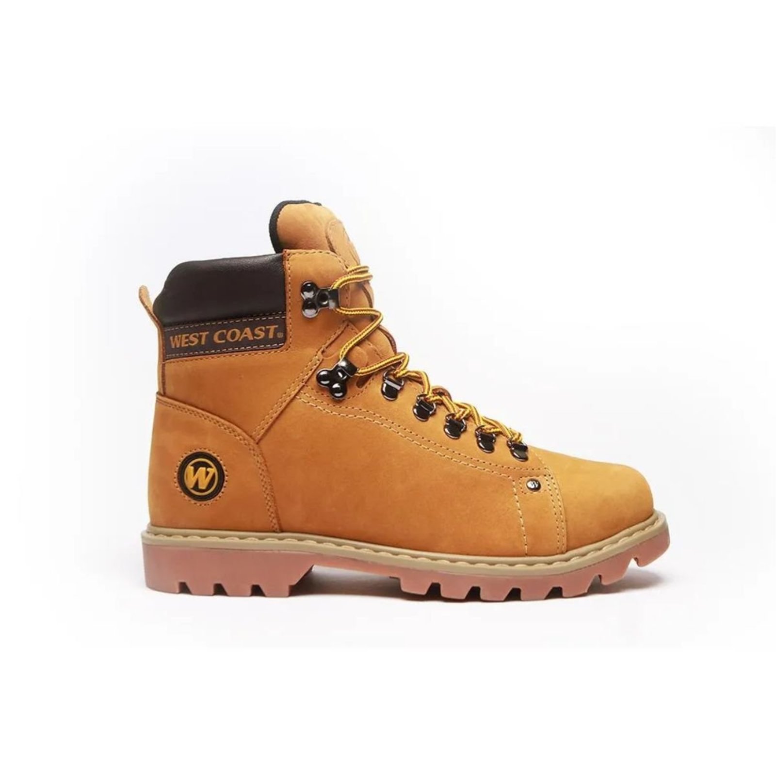 Bota Couro West Coast Worker Classic Masculina Caramelo