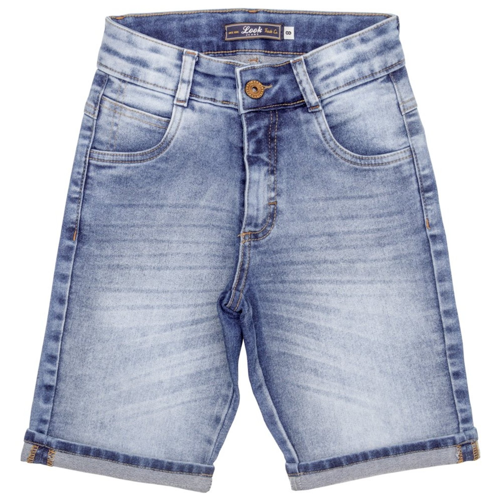 Infantil - Bermuda Juvenil Look Jeans Skinny Jeans