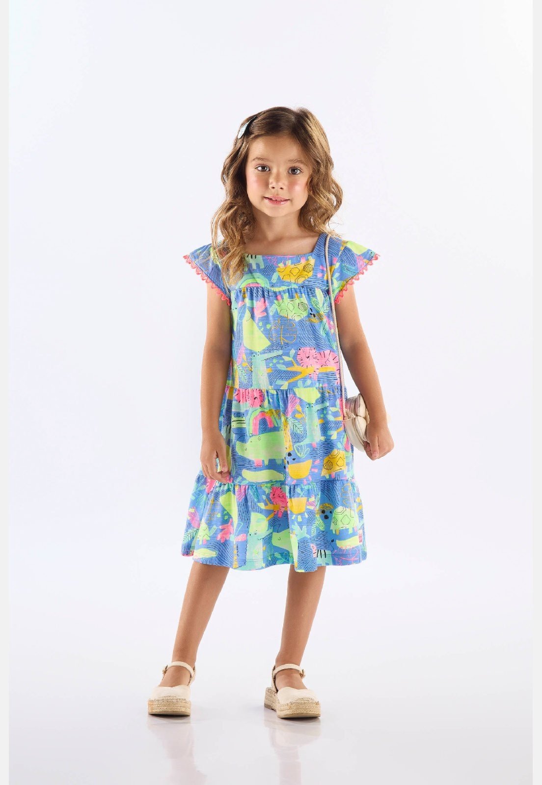 Infantil - Vestido em Algodão Flamê Up Baby Azul
