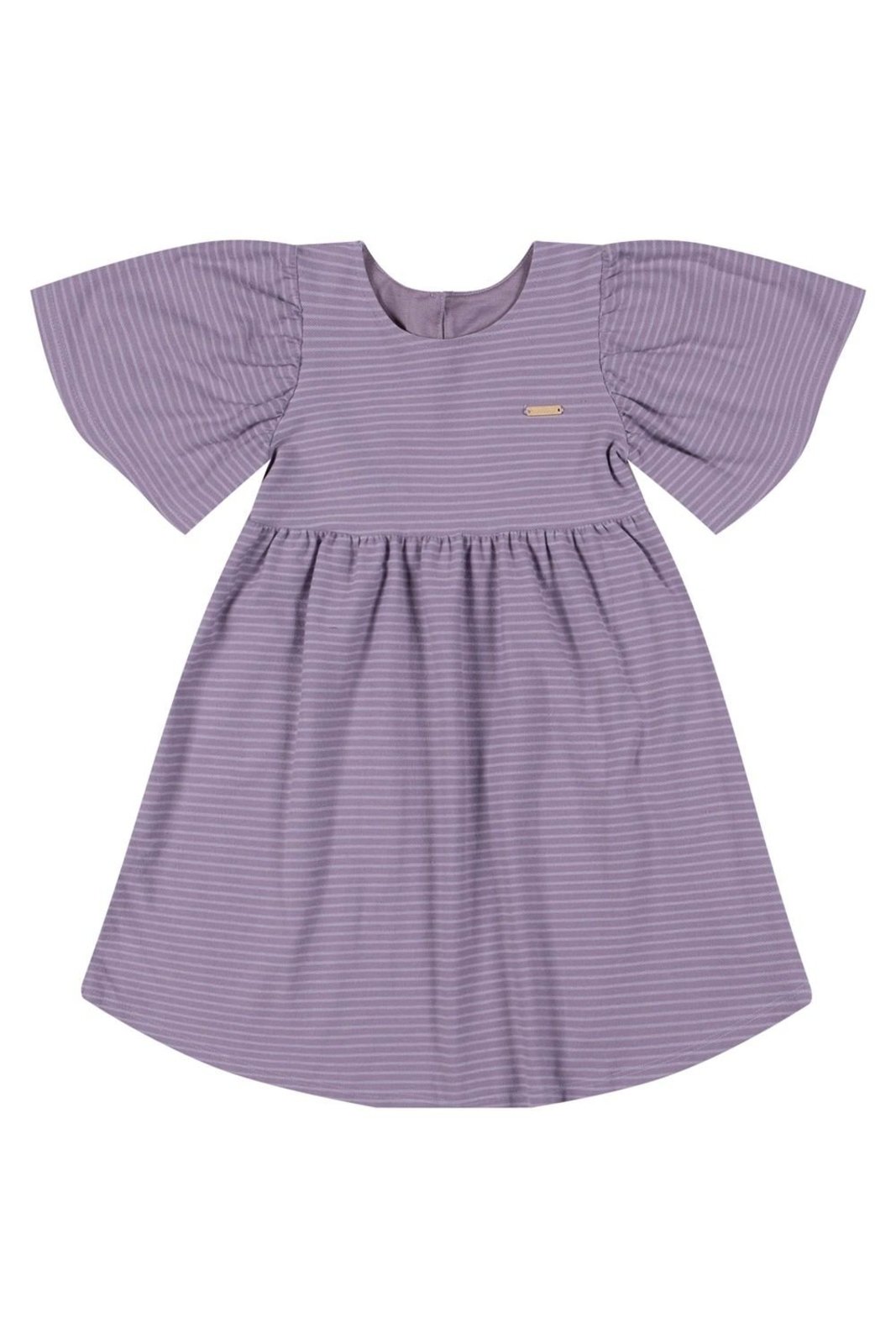 Infantil - Vestido Menina Listras Colorittá Lilás