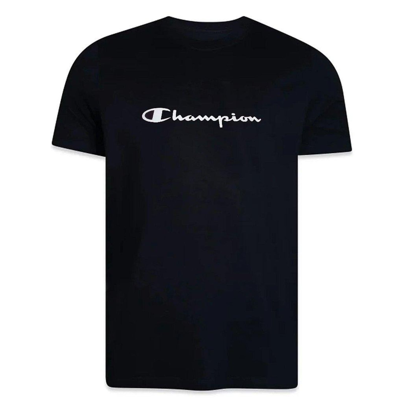 Camiseta Manga Curta Champion Mc Carry Over Clas Preto