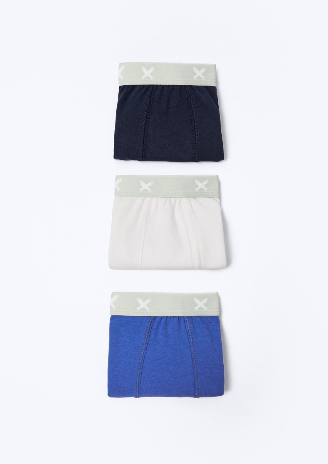 Vista 2 Kit Com 3 Cuecas Boxer Hering Hering Kids azul Hering Kids azul