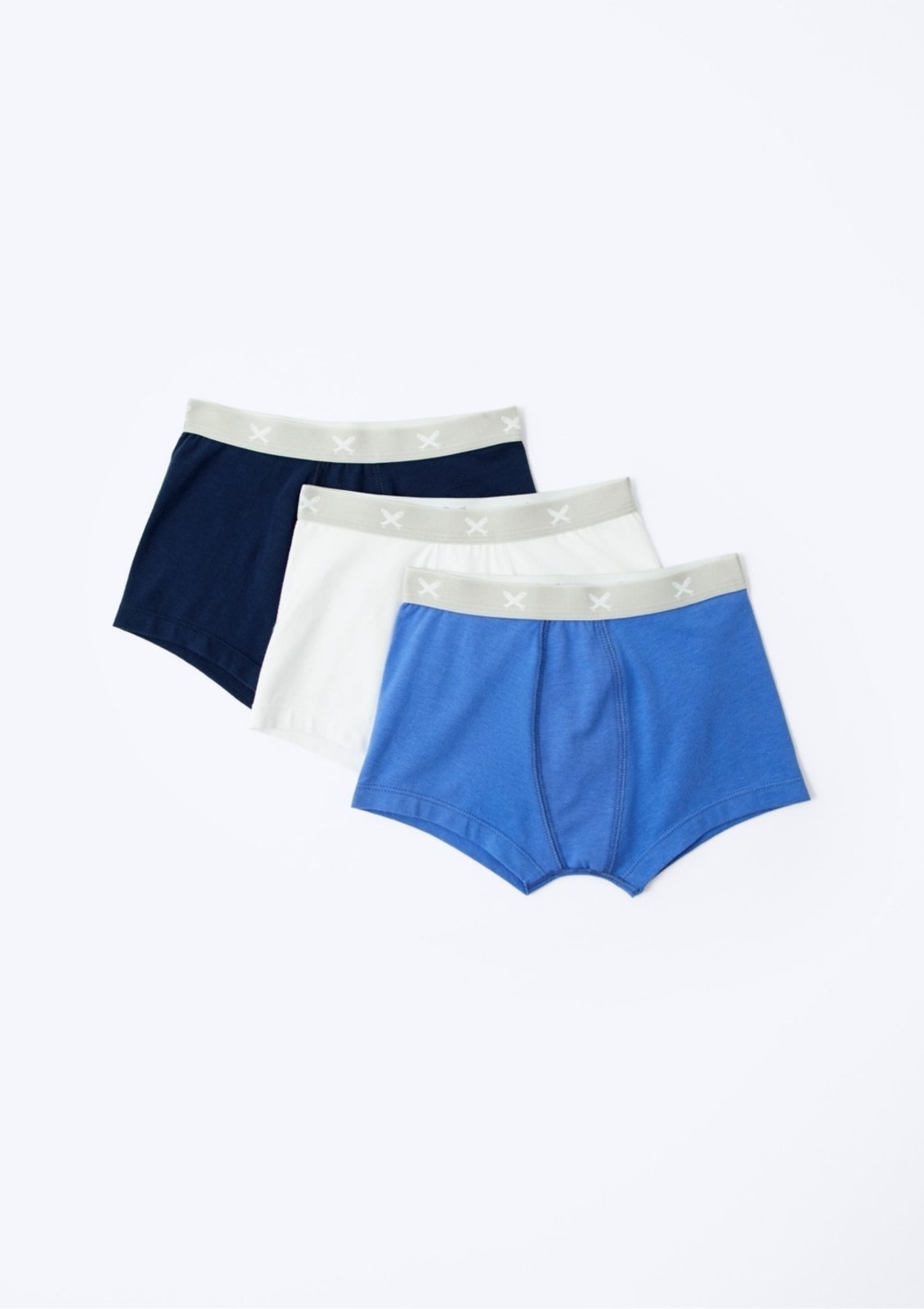 Vista 3 Kit Com 3 Cuecas Boxer Hering Hering Kids azul Hering Kids azul