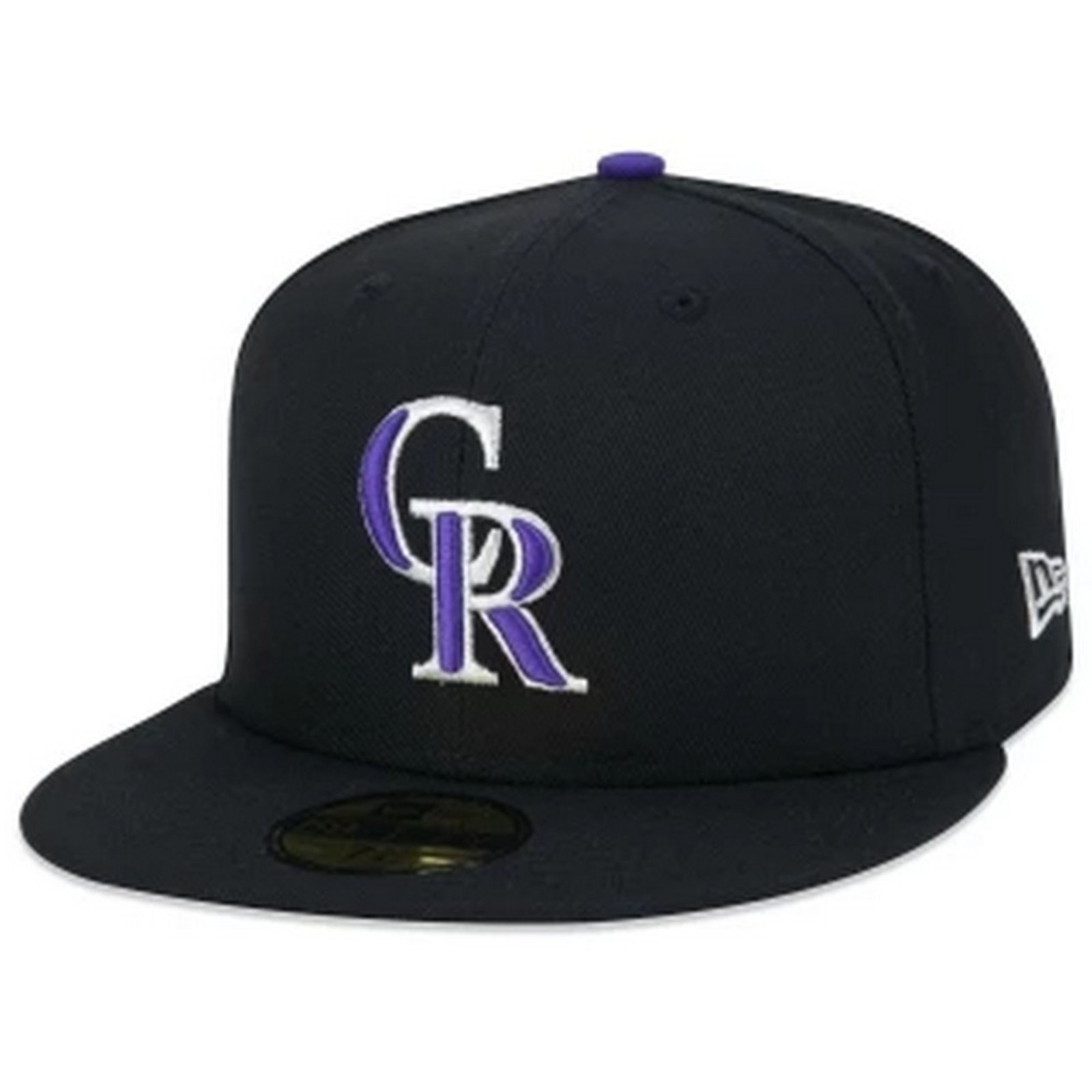 Boné New Era 59fifty Colorado Rockies Aba Reta Fitted Preto