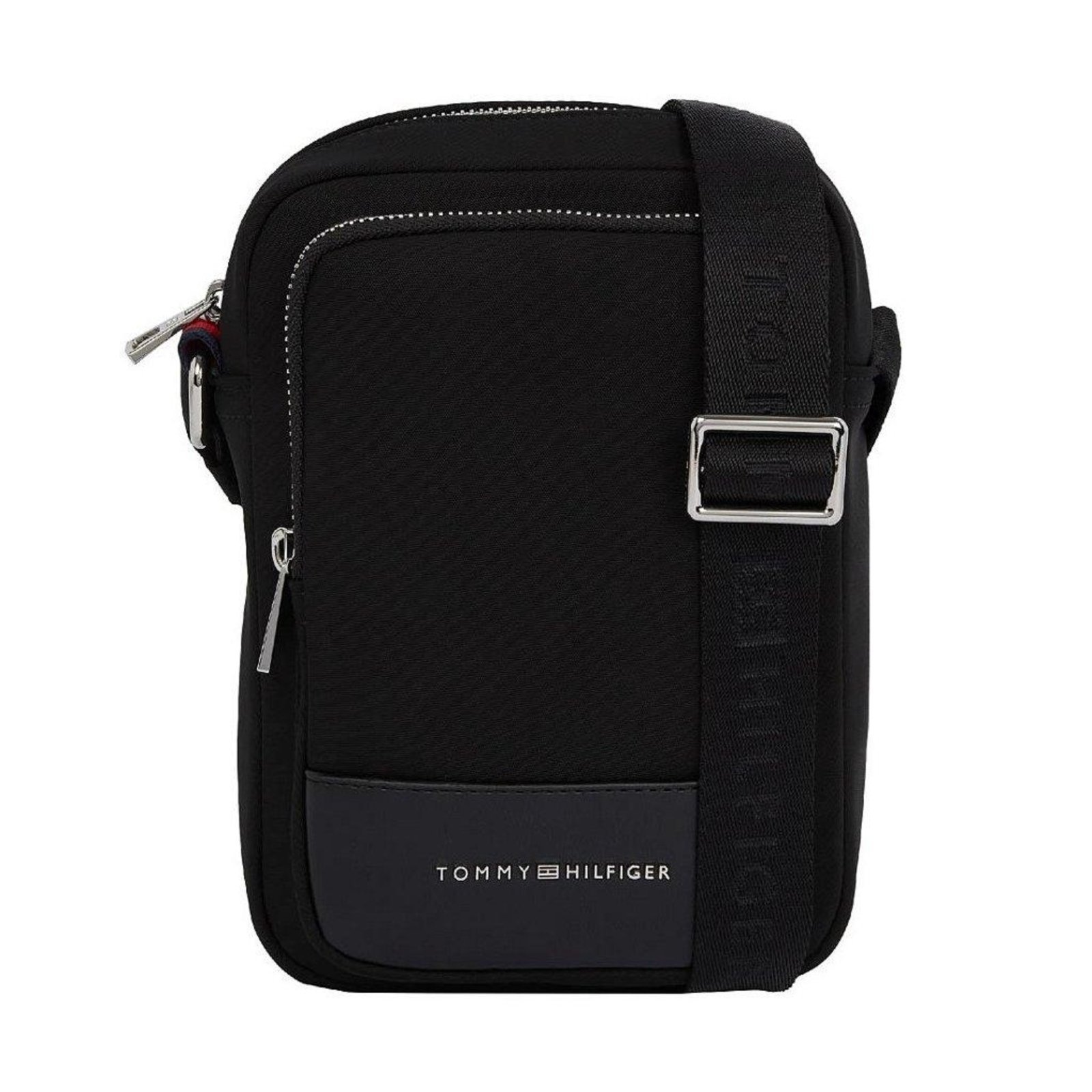 Vista 2 Bolsa Tranversal Tommy Hilfiger Mini Reporter Business preto Tommy Hilfiger preto
