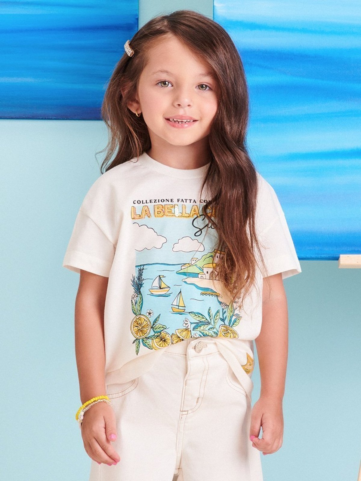 Infantil - Blusa Off White La Bella Citta