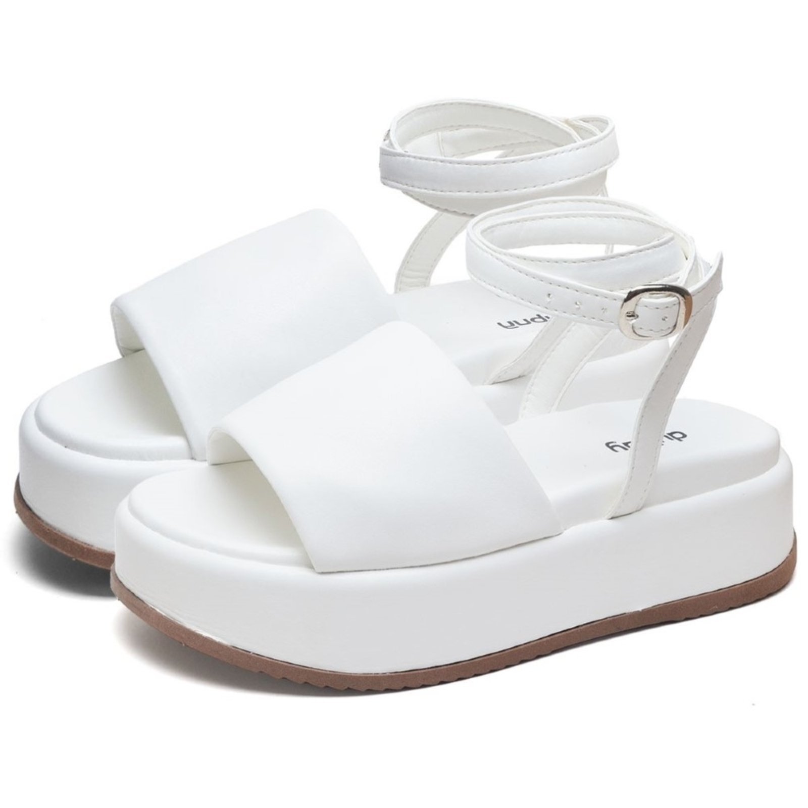 Papete Chinela Tamanco Feminino DUBUY 2065FG BRANCO