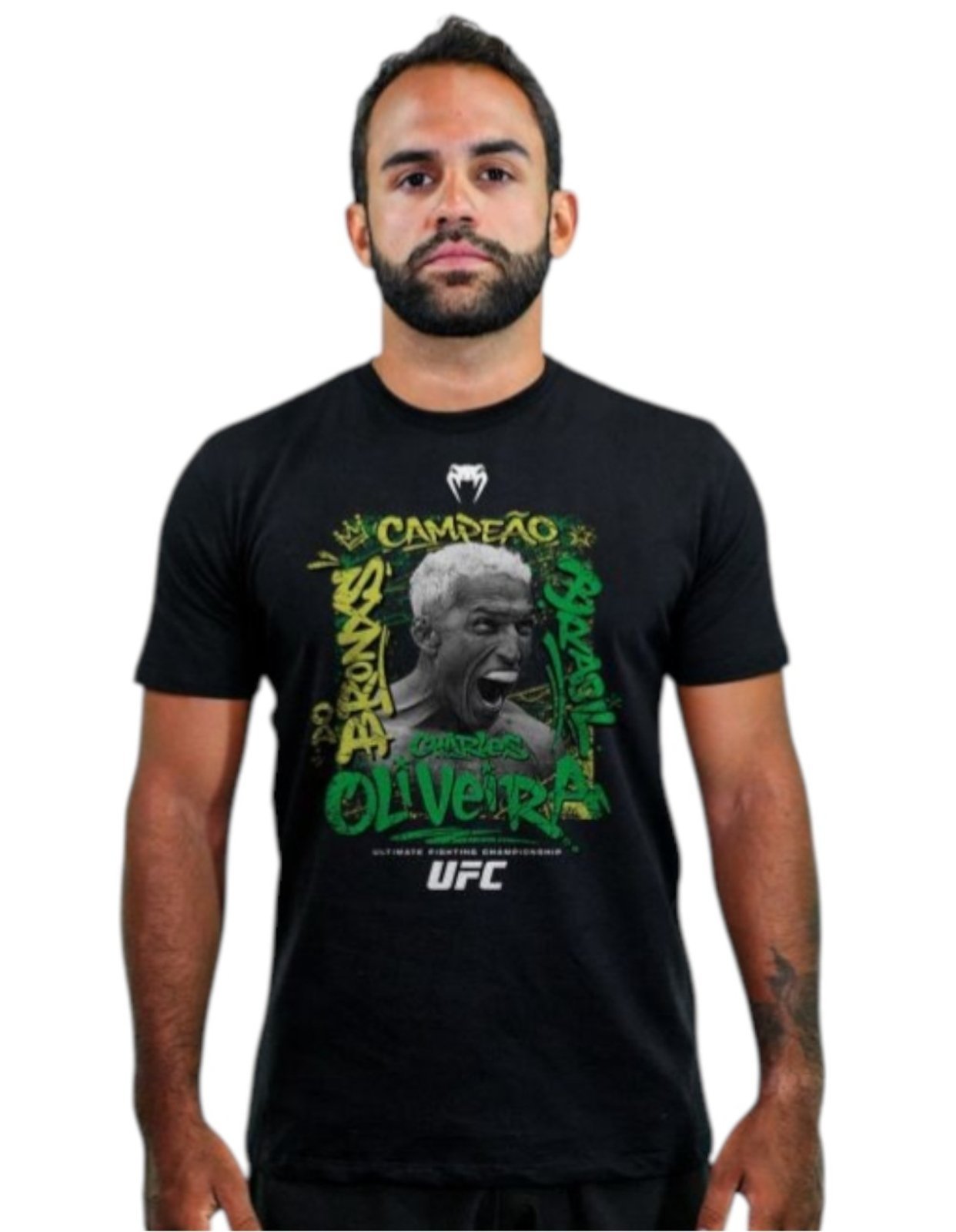 Camiseta UFC Venum Charles Oliveira Iluminado