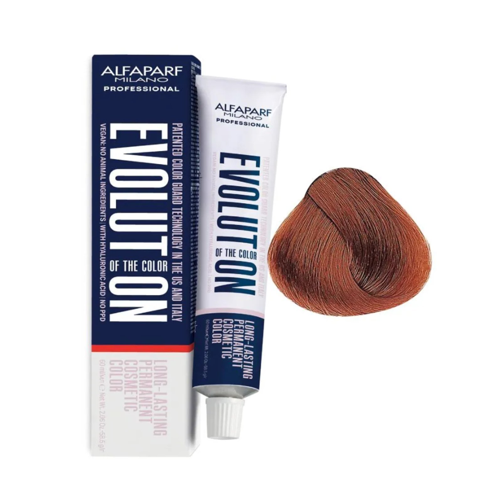 Coloração Alfaparf Milano Evolution Of The Color 60ml 7.4 Louro Médio Cobre