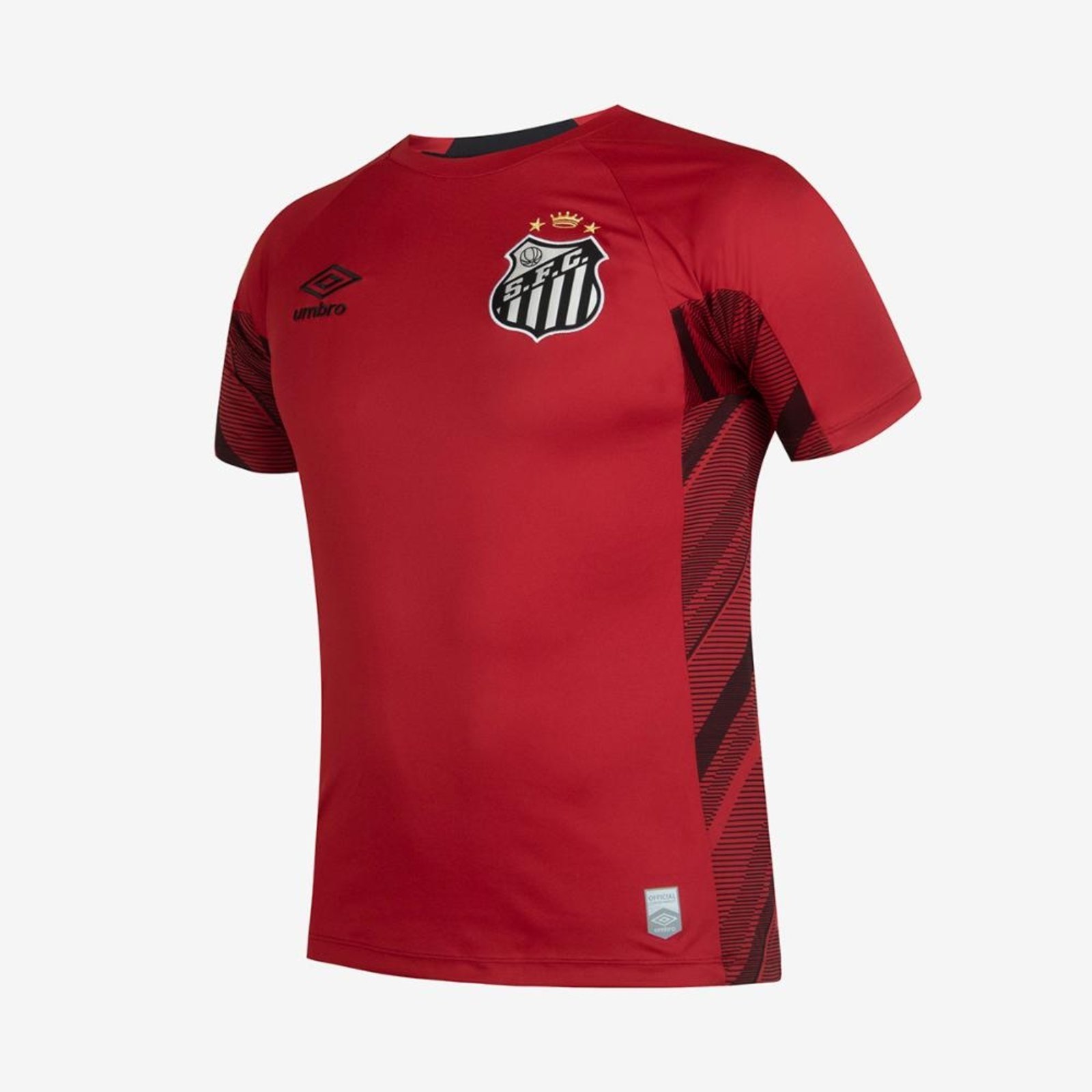 Vista 3 Camisa Mc Goleiro Masculina Umbro Santos Of. 2025 incolor Umbro incolor