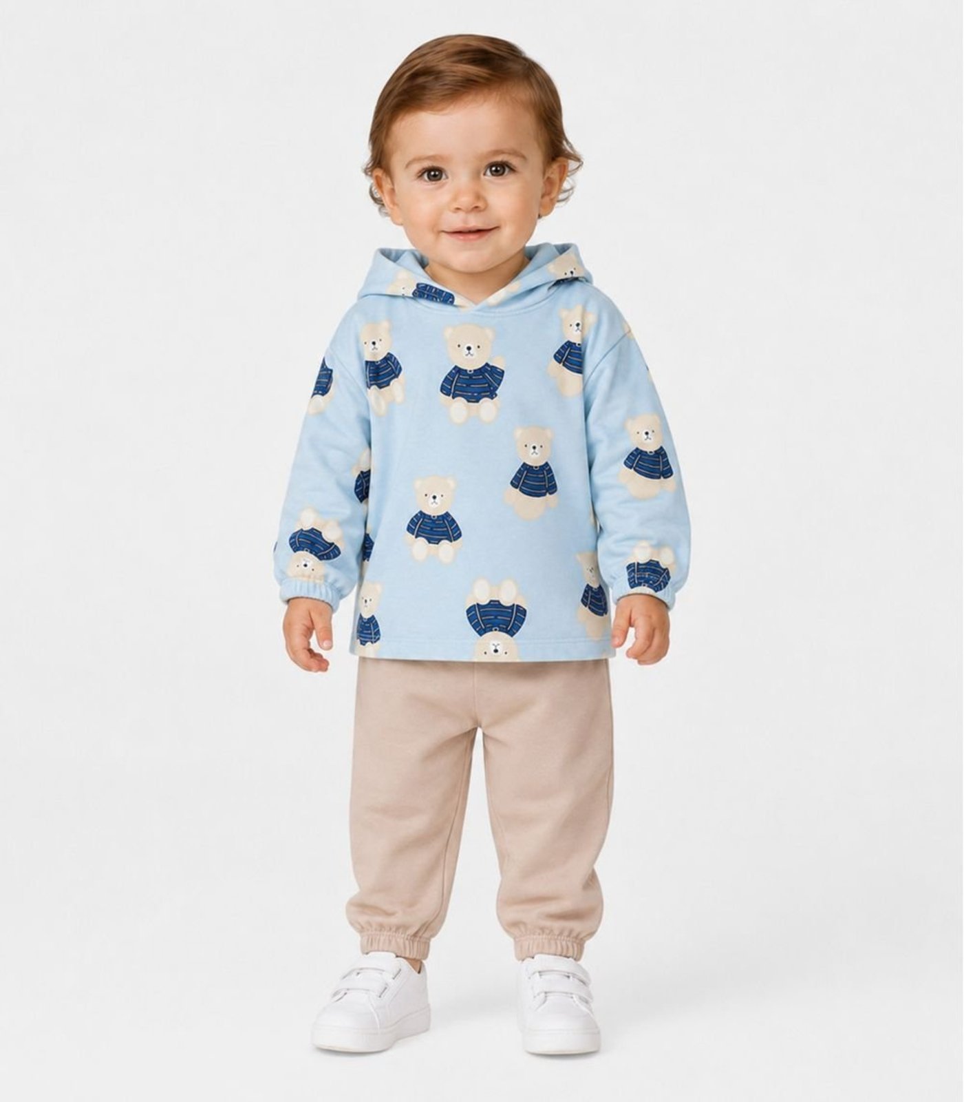 Infantil - Conjunto Blusão Com Capuz E Calça Select Azul