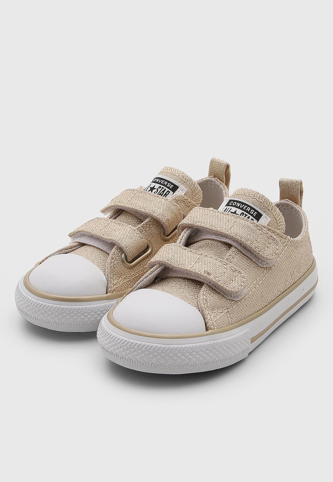 Infantil - Tênis Converse All Star Cano Baixo Dourado