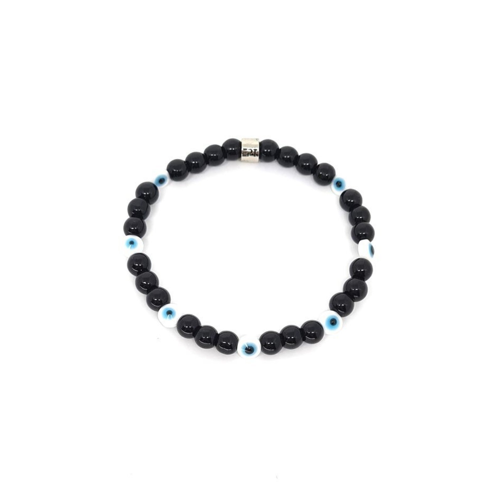 Pulseira Emporio Top de Pedras Onix Olho Grego