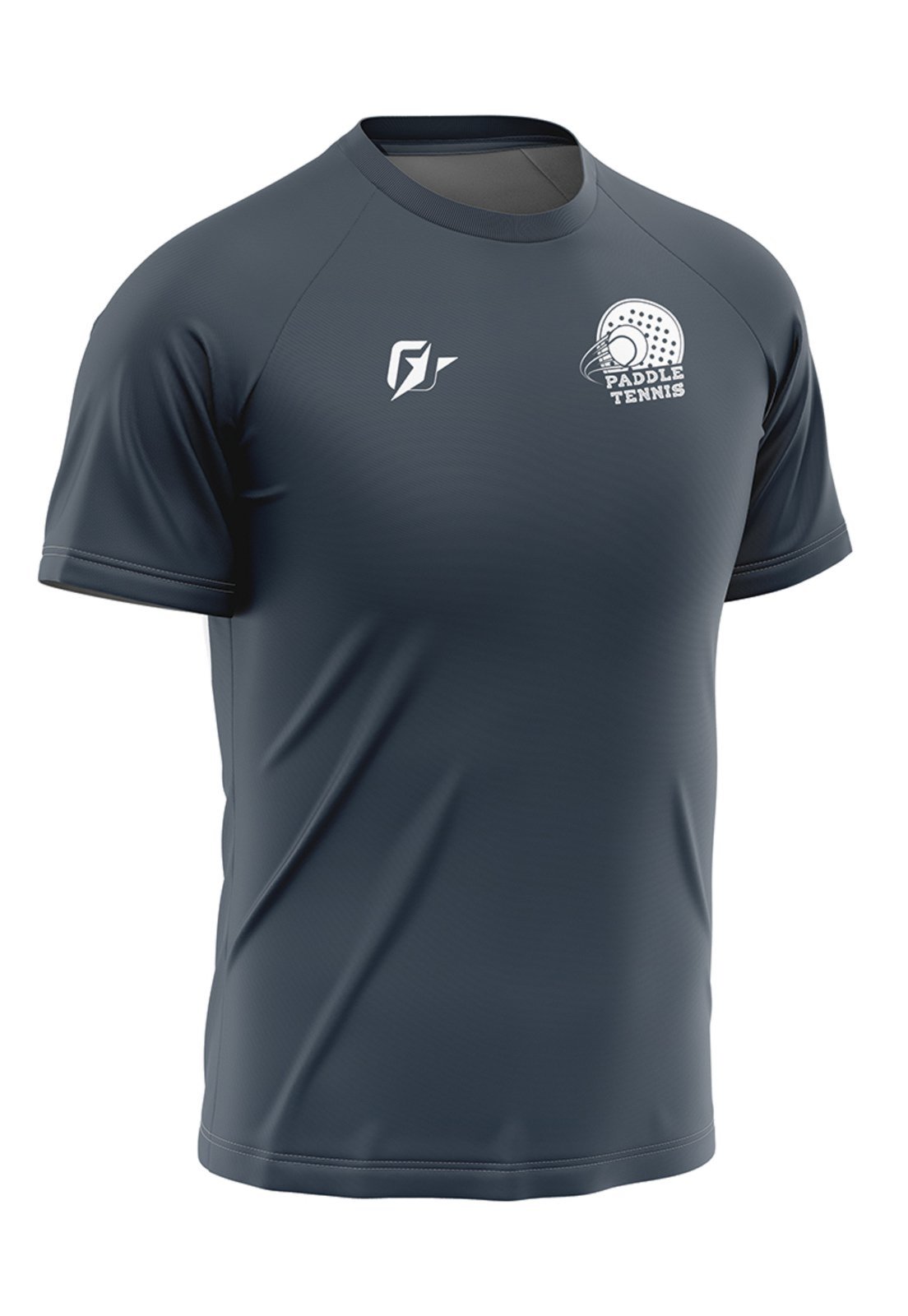 Camiseta Raglan Unissex Padel Gradiente Tie Dye Cinza