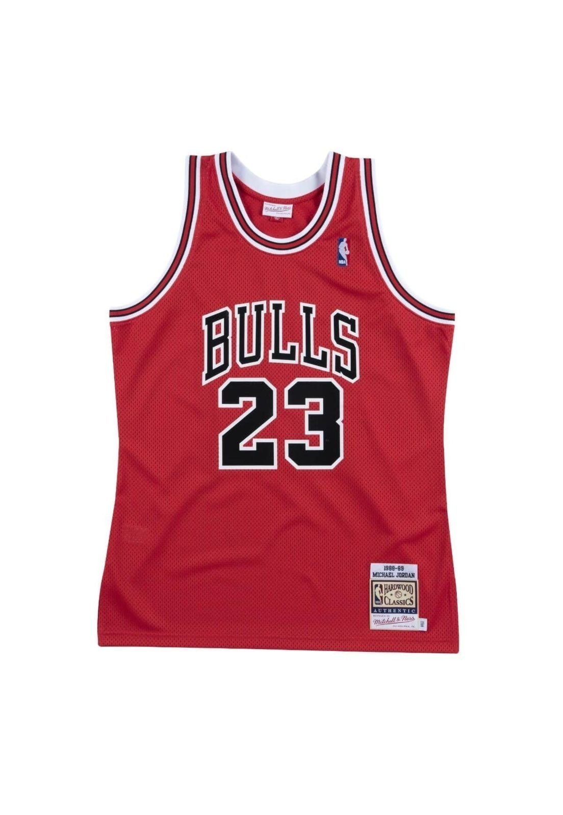 Regata Mitchell & Ness Authentic Jersey Chicago Bulls 1988-89 Michael Jordan Vermelha