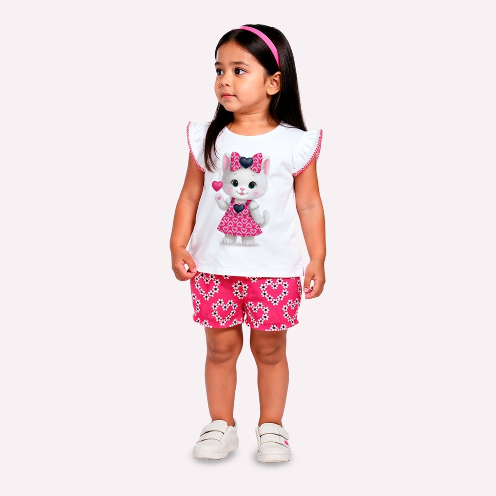 Infantil - Conjunto Menina Gatinha Kyly