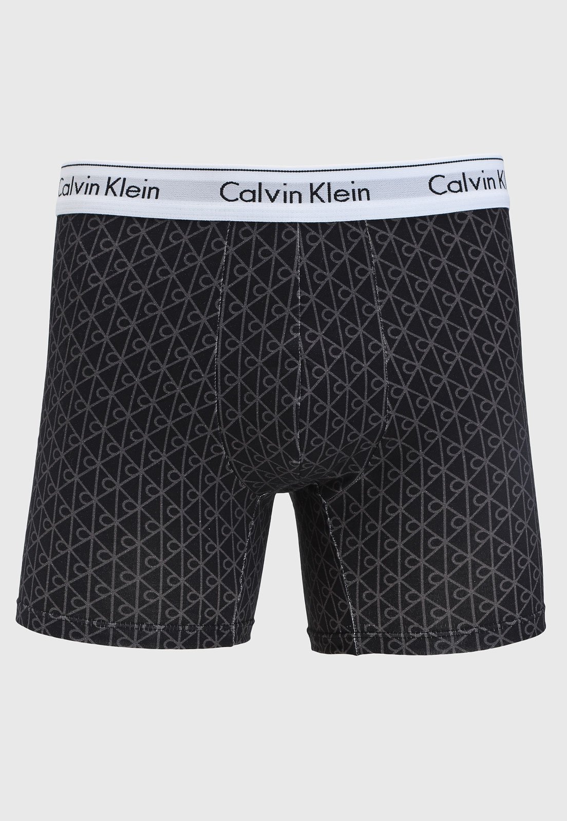 Vista 2 Cueca Boxer Masculina Calvin Klein Modern Cotton Estampada Preta Calvin Klein Underwear preto Calvin Klein Underwear preto