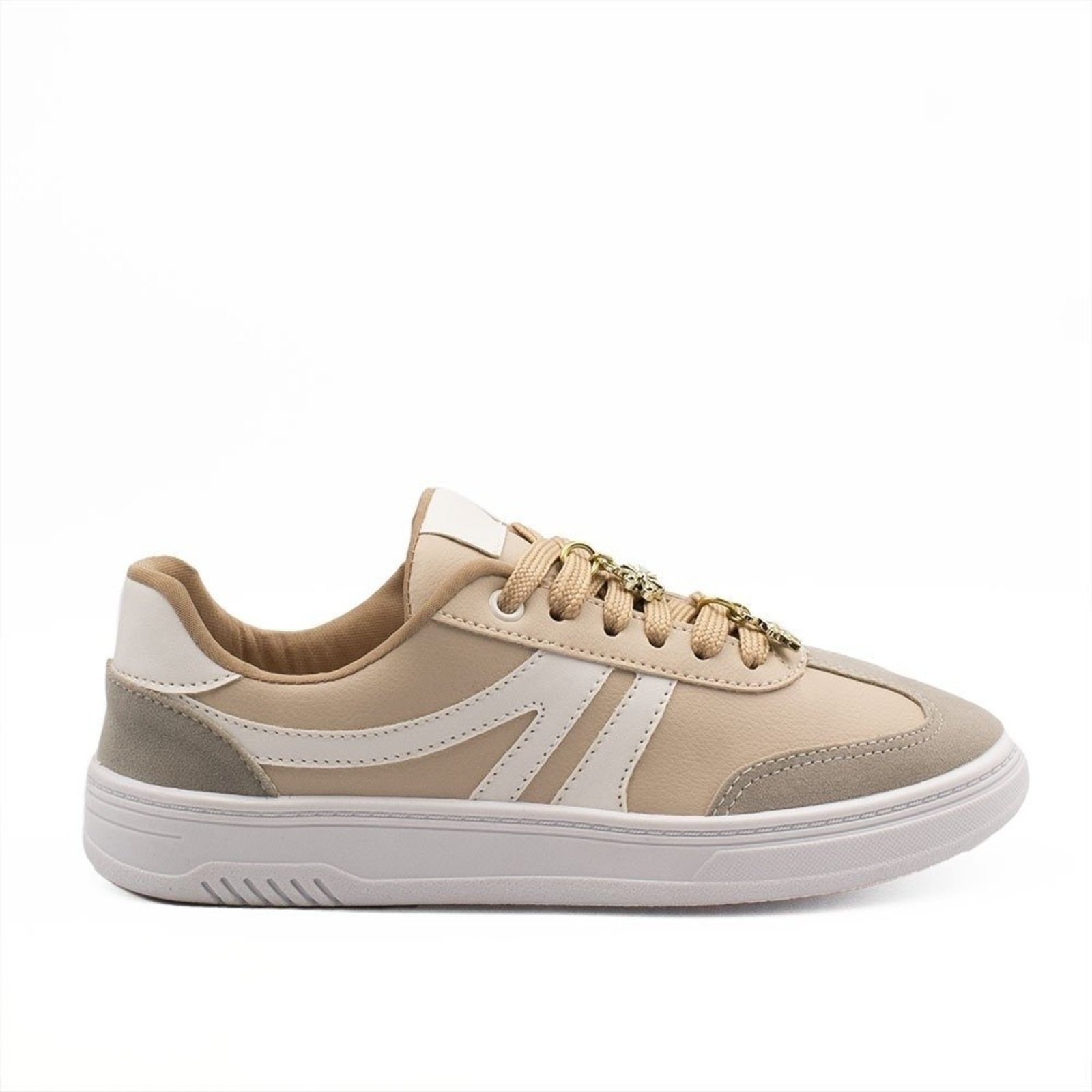 Tênis Zatta Casual Pingente Pietra Creme