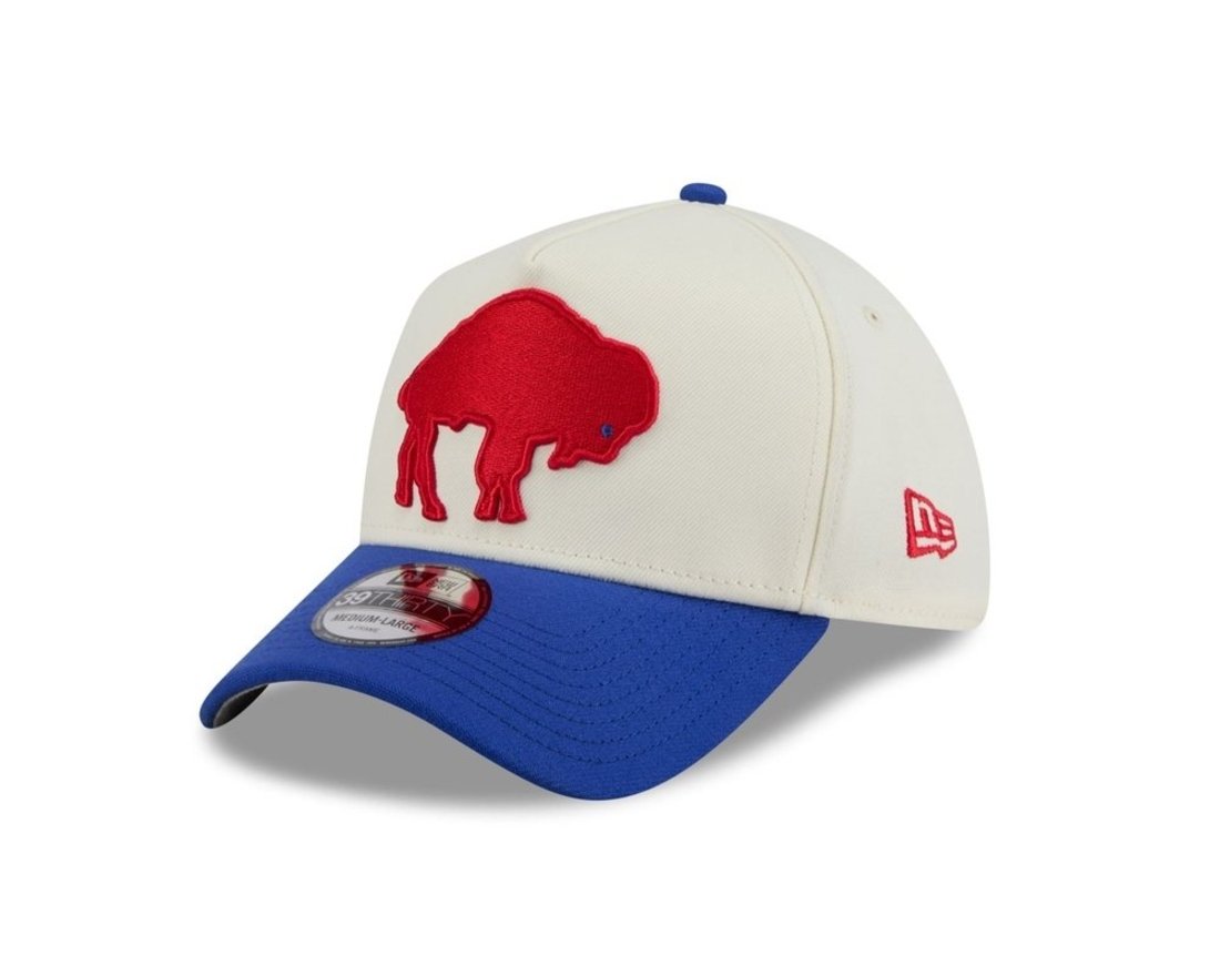 Bone New Era 39THIRTY A-Frame Buffalo Bills Off White