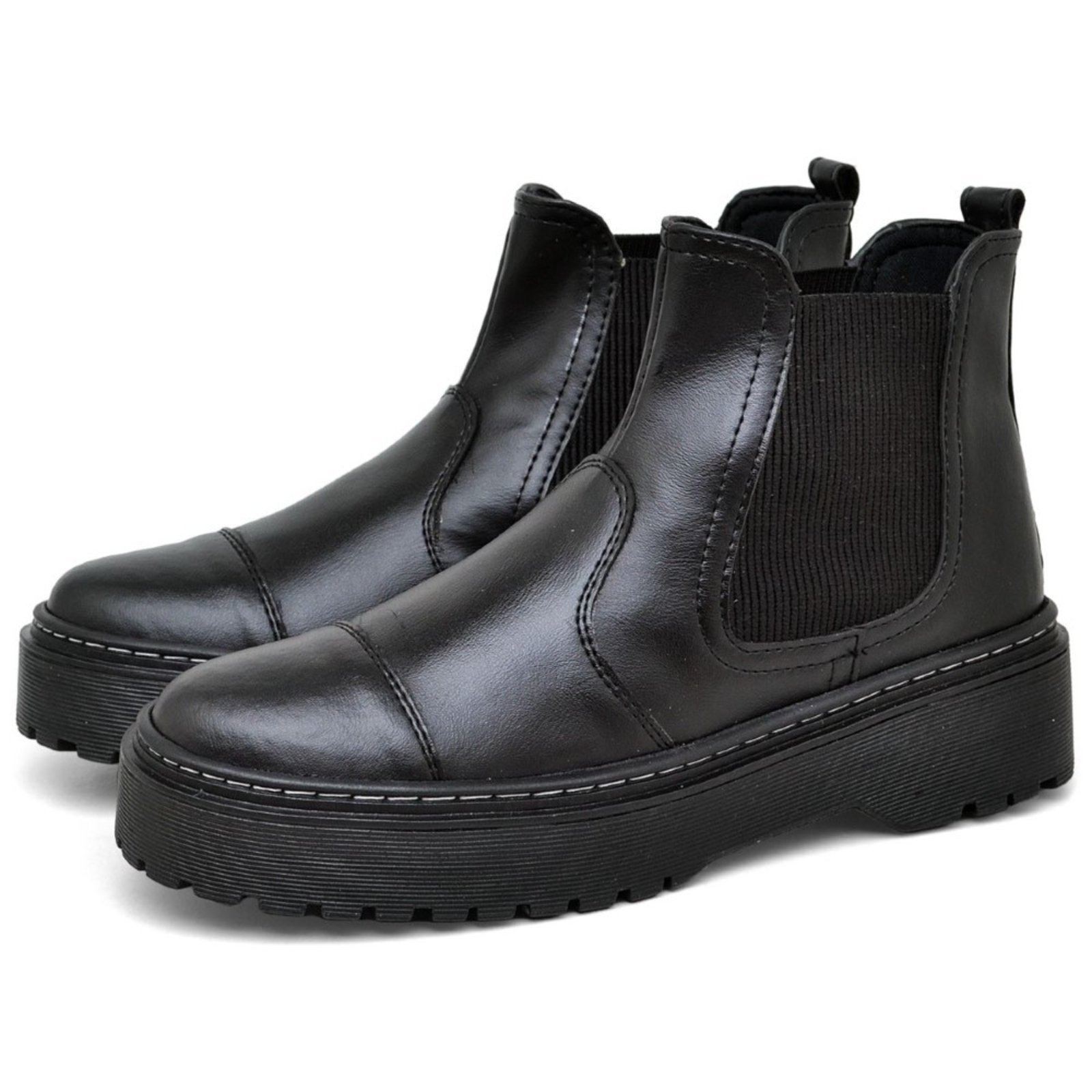 Bota Coturno Feminina Tratorada DUBUY 1508FG Preto
