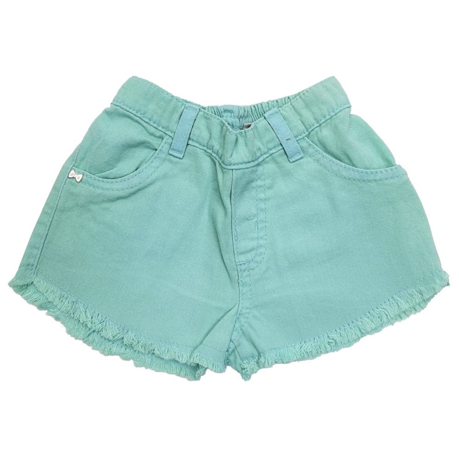 Infantil - Shorts Look Jeans Sarja Collor
