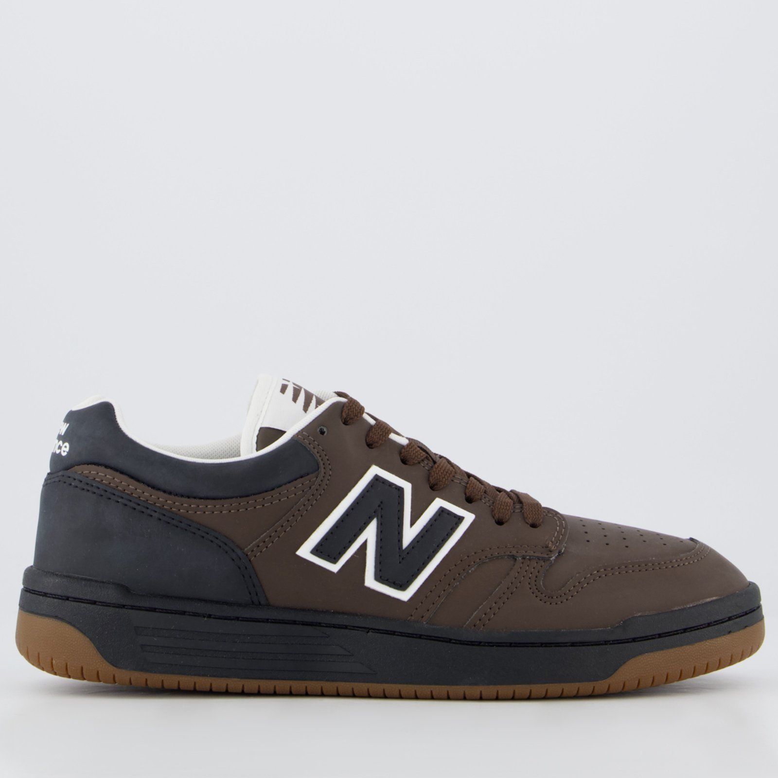 Vista 2 Tênis New Balance 480 Low e Preto marrom New Balance marrom