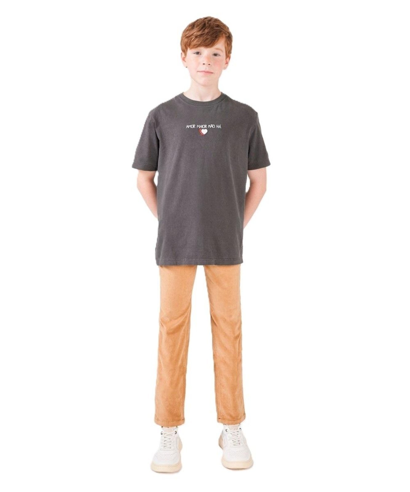 Infantil - Camiseta Bordado Amor Maior Reserva Mini