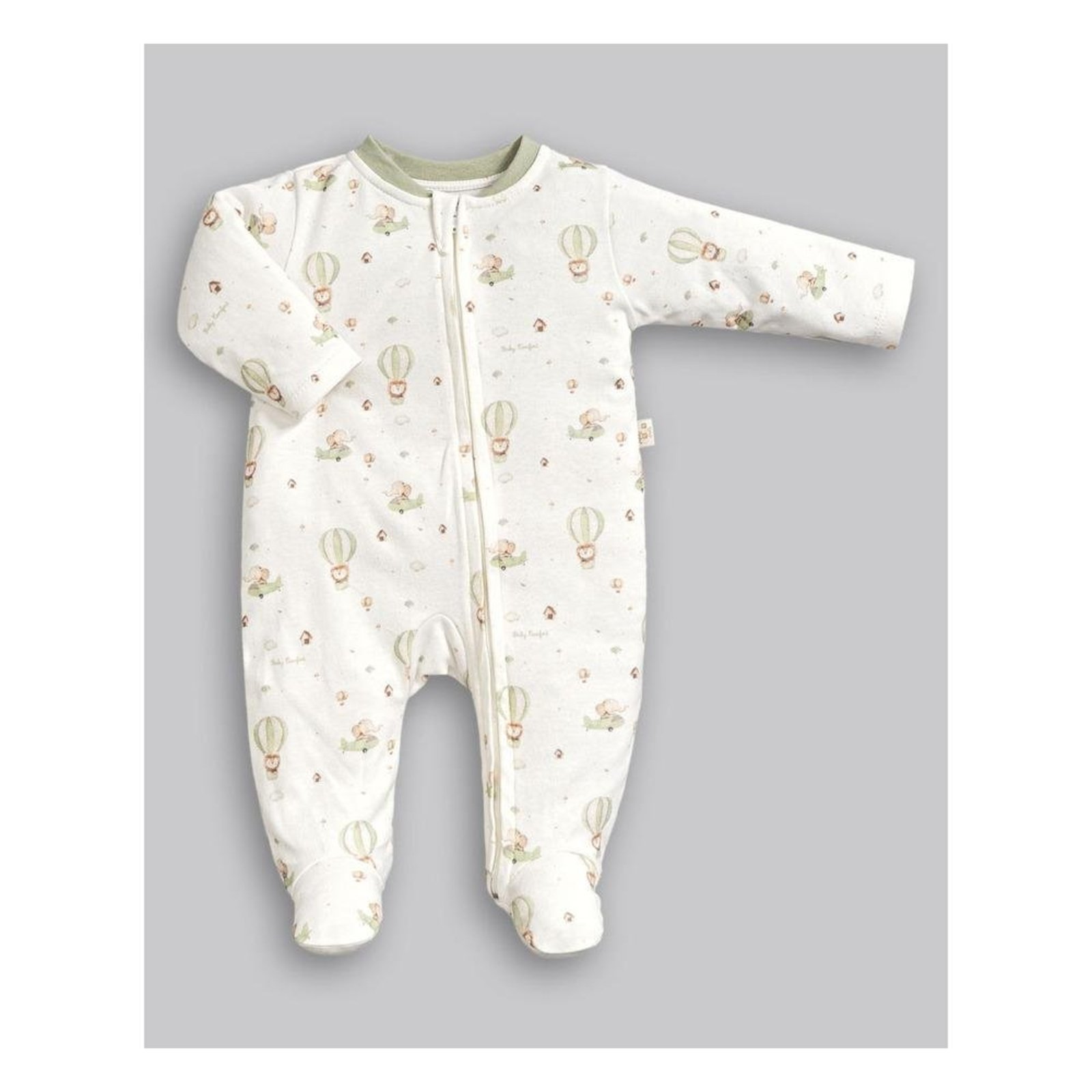 Infantil - Macacão Soft Estampado Balões Anjos Baby P Verde