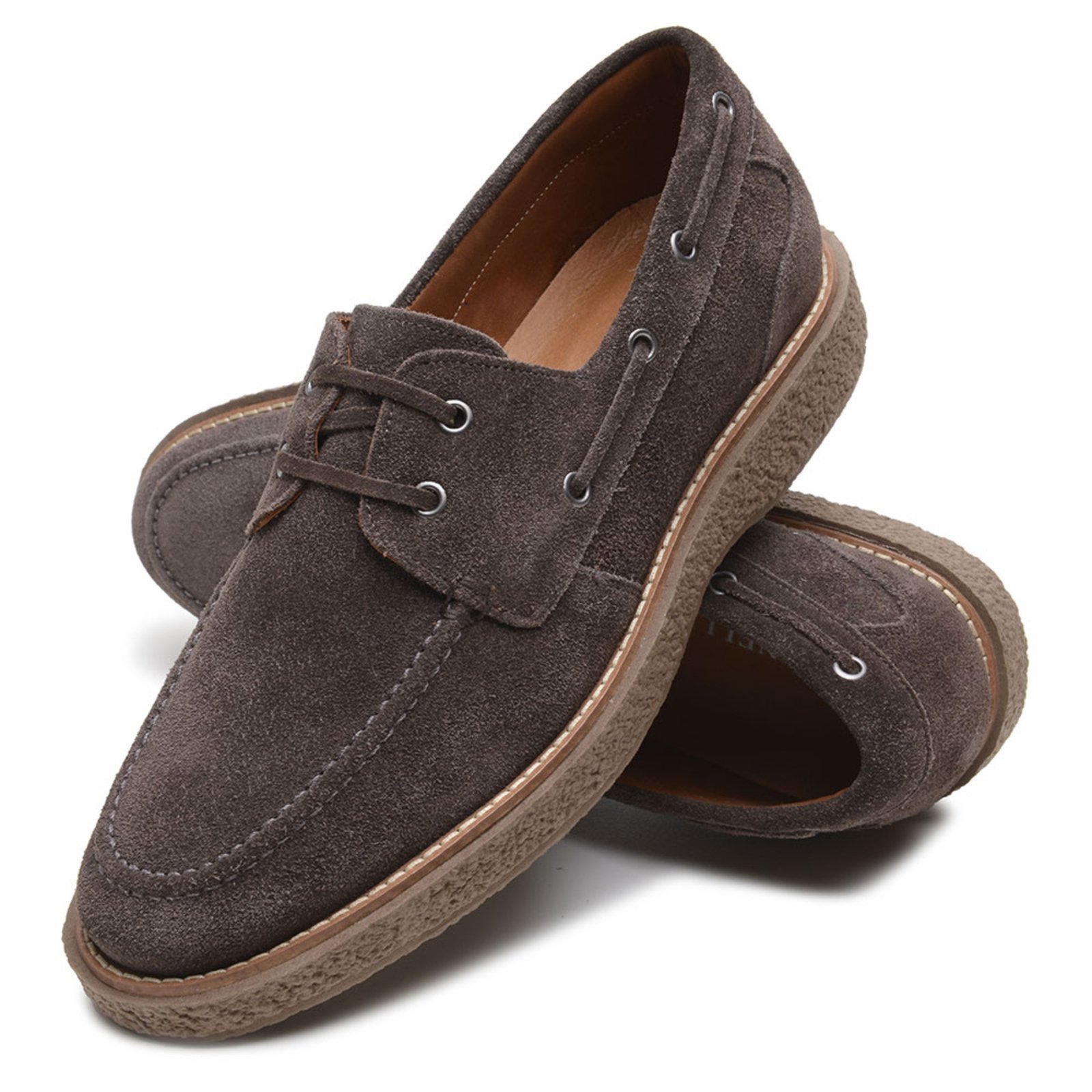 Sapato Masculino Dockside Veritimo Casual Em Couro Solado Antiderrapante Conforto Café