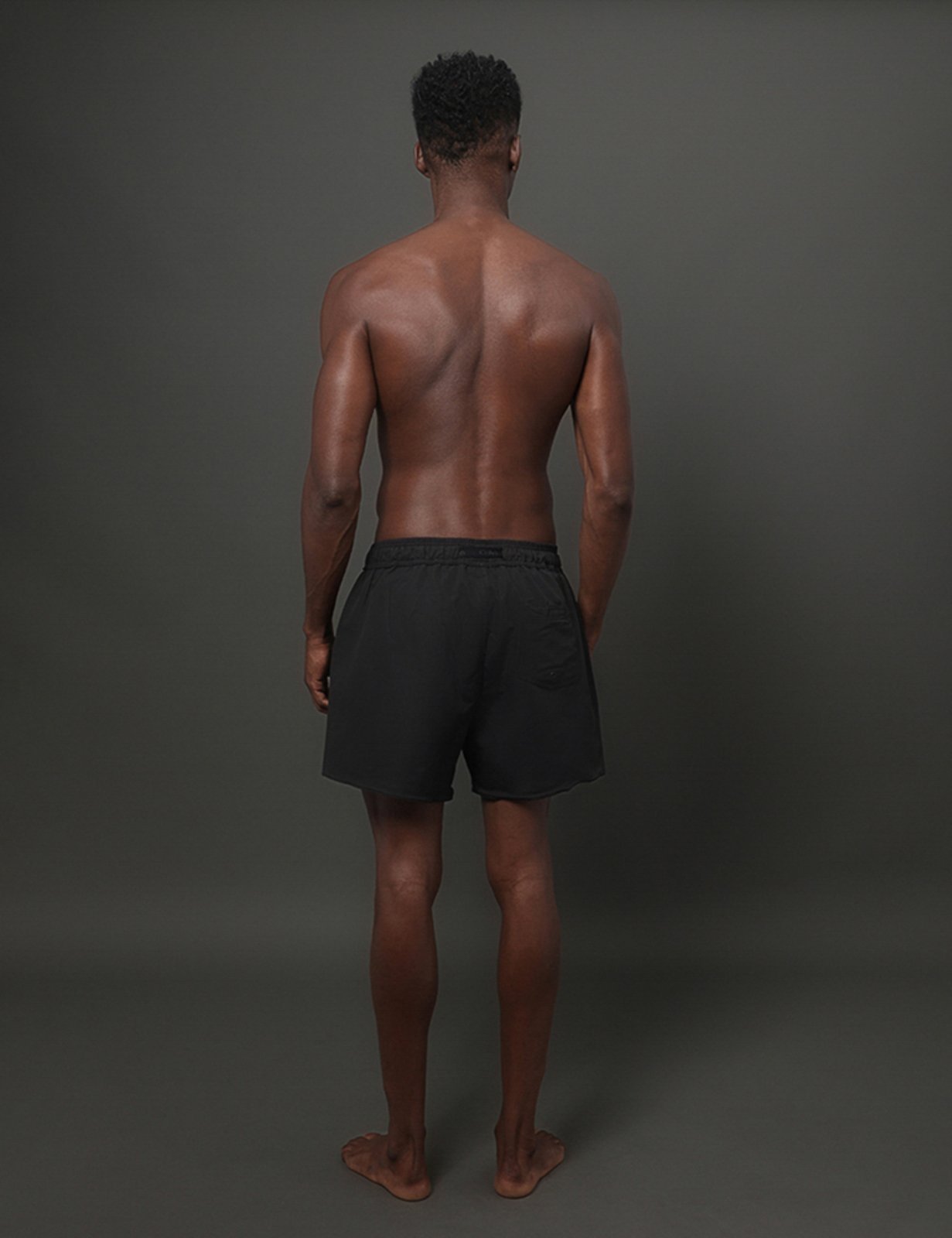 Vista 3 Shorts D'Água Masculino Cós Ajustavél Calvin Klein Swimwear Calvin Klein Jeans preto Calvin Klein Jeans preto