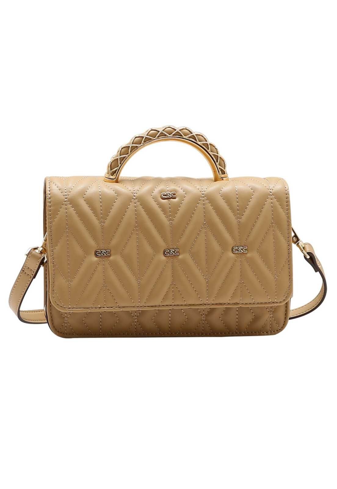 Bolsa Feminina Chenson Mão New Matelasse 3485835 Bege