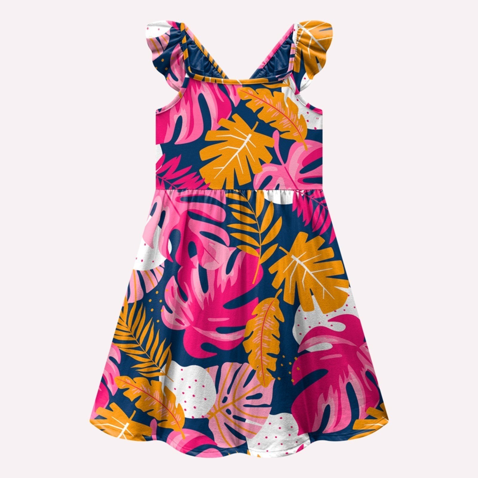 Infantil - Vestido Menina Folhagem Kyly