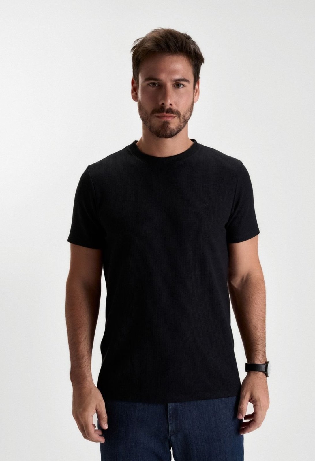 CAMISETA DOCTHOS SLIM MANGA CURTA TEXTURIZADA Camiseta Manga Curta Docthos Slim Texturizada 001 Branco M