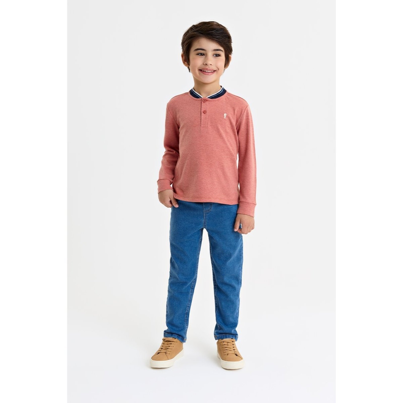 Infantil - Bata Masculina em Suedine Confortável