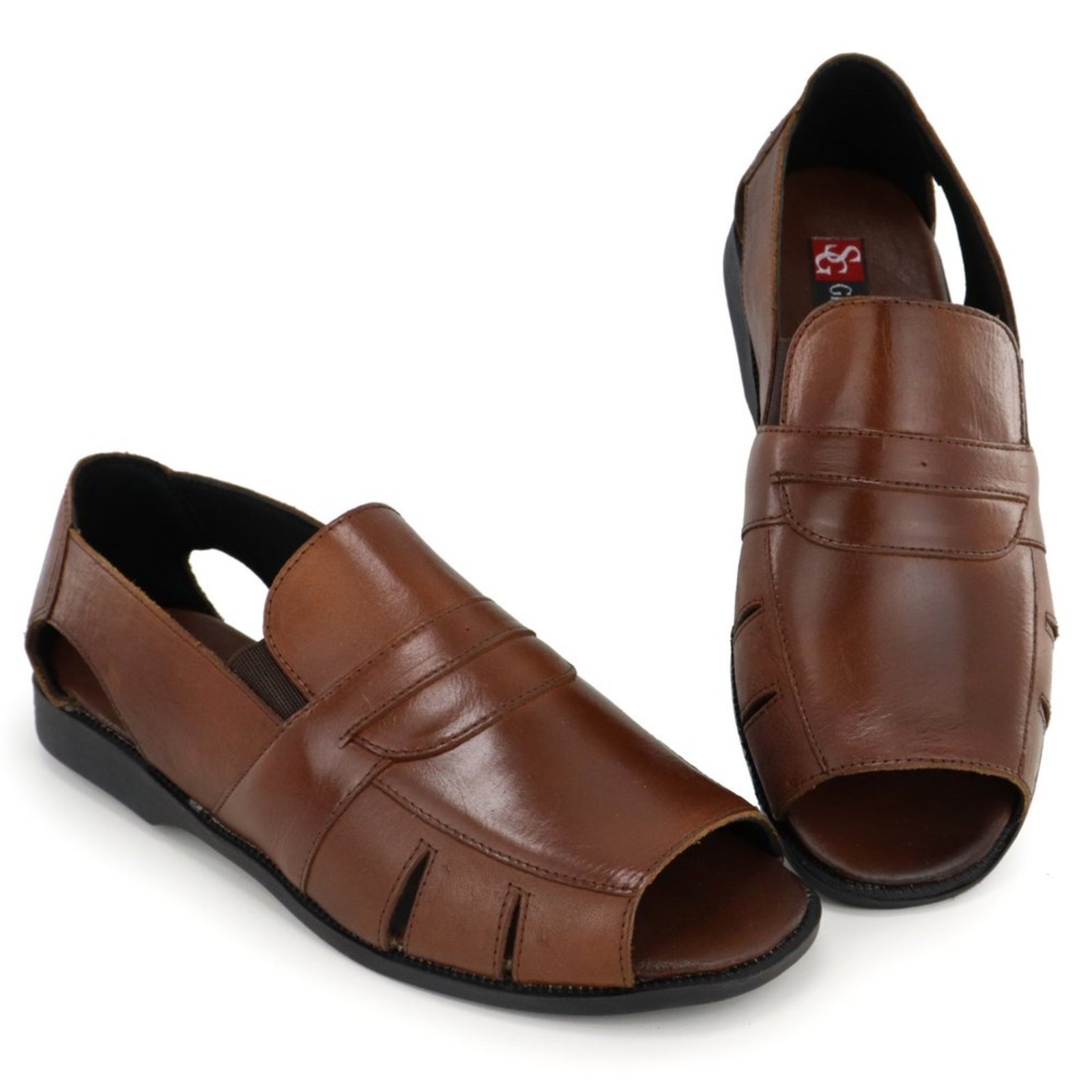 Sandália Masculina Ipê Mulato Couro Soft Elegante Conforto 888 Marrom
