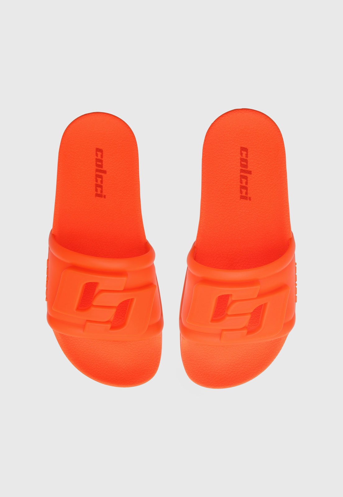 Rasteira Feminina Colcci Slide Aberta Laranja