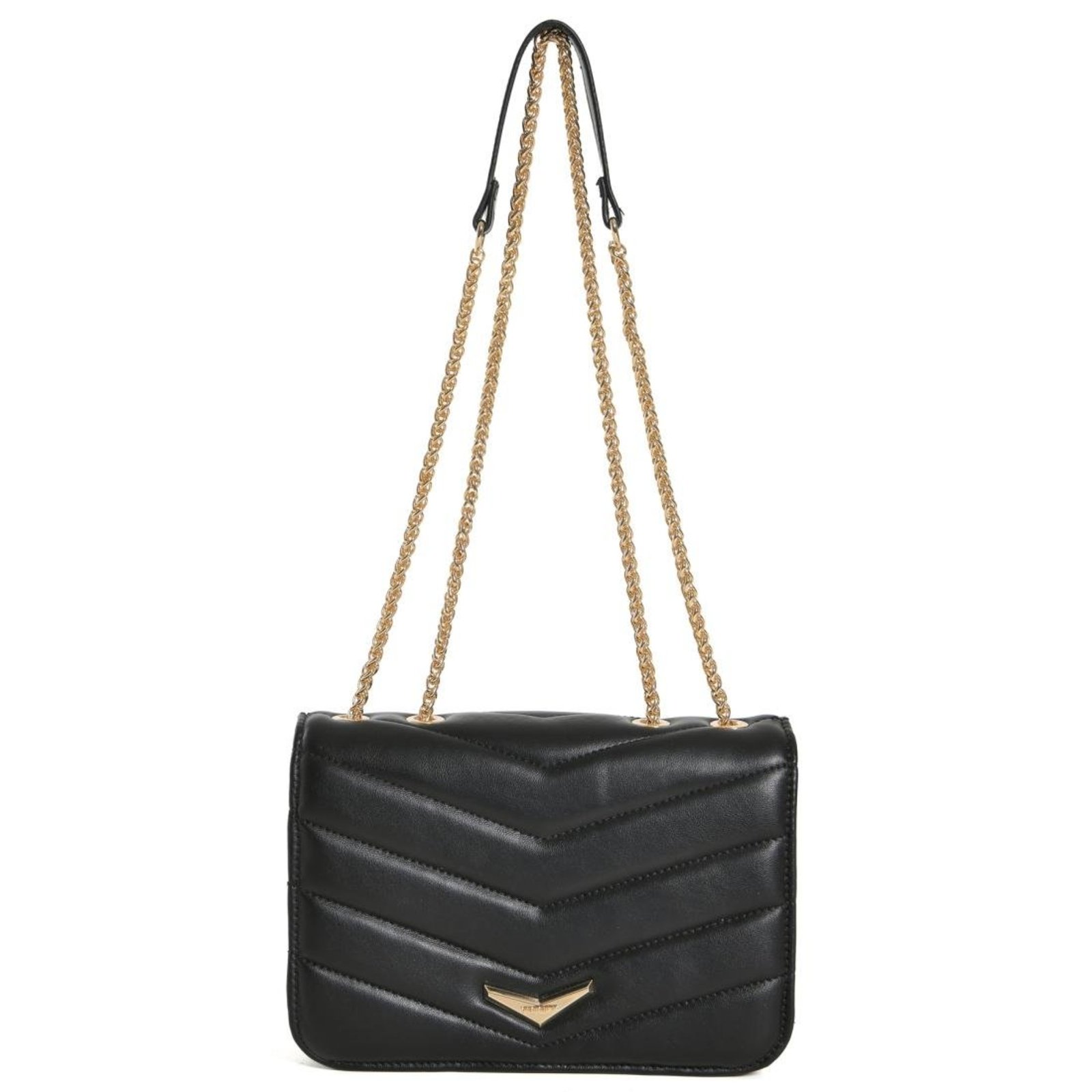 Bolsa Crossbody Via Marte Chain Feminina Preto