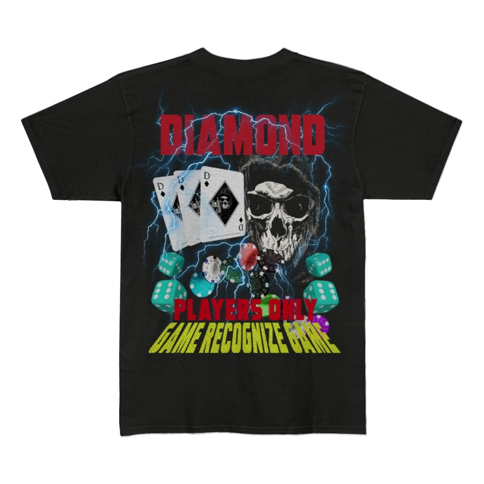 Vista 3 Camiseta Diamond Players Tee - BLACK preto black Diamond preto black