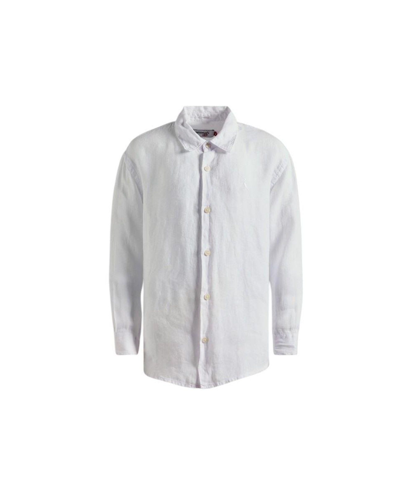 Vista 2 Infantil - Camisa Linho Puro Manga Longa Reserva Mini branco Reserva Mini branco