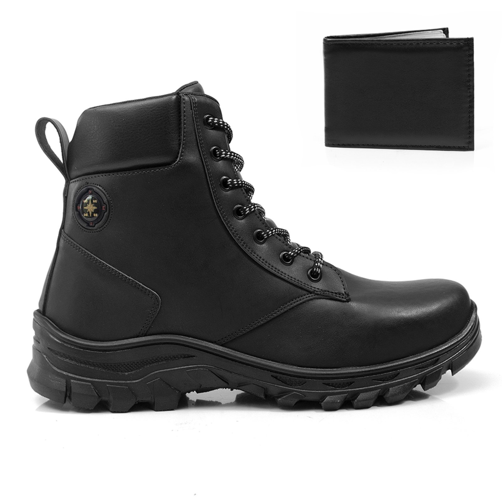 Vista 2 Bota Masculina Bredeni Adventure Canyon Com Carteira preto BREDENI preto