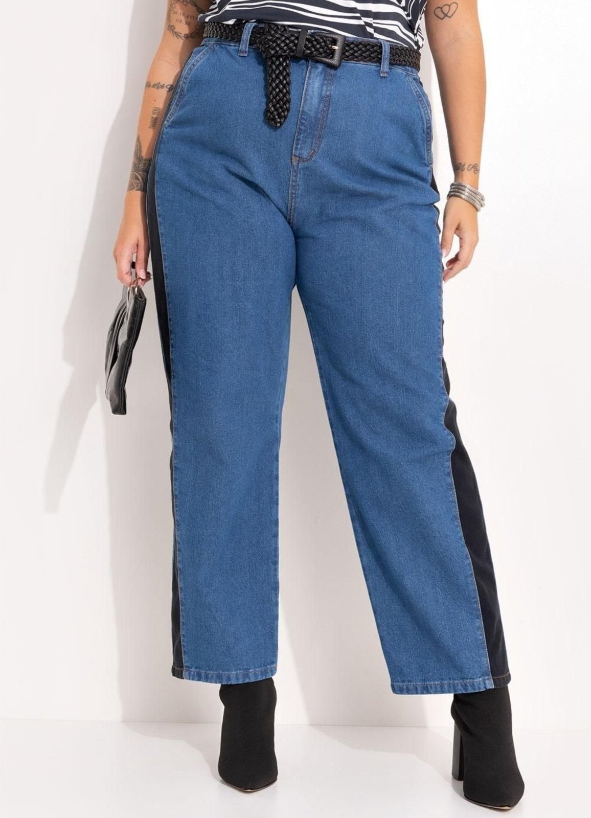 Calça Em Jeans Jeans Azul Escuro Marguerite