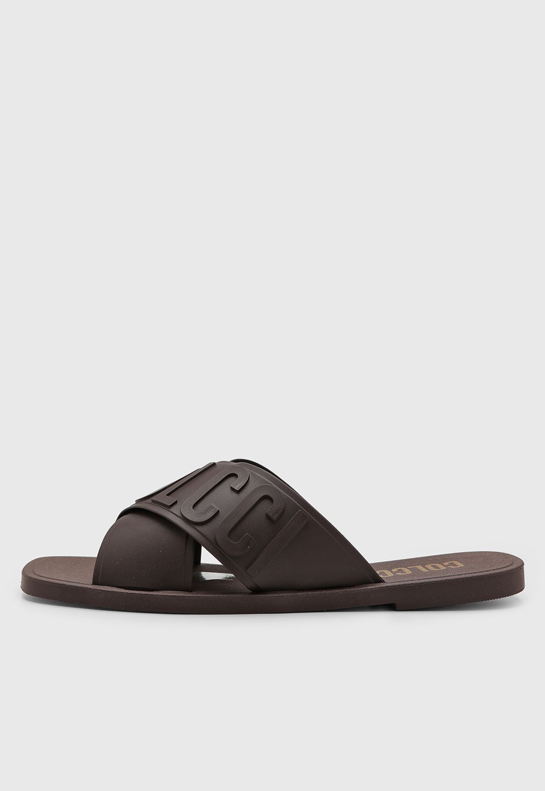 Vista 2 Rasteira Feminina Colcci Tira Larga marrom Colcci marrom