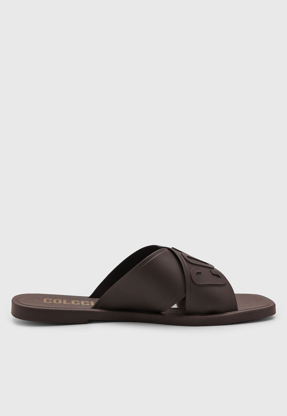 Vista 3 Rasteira Feminina Colcci Tira Larga marrom Colcci marrom