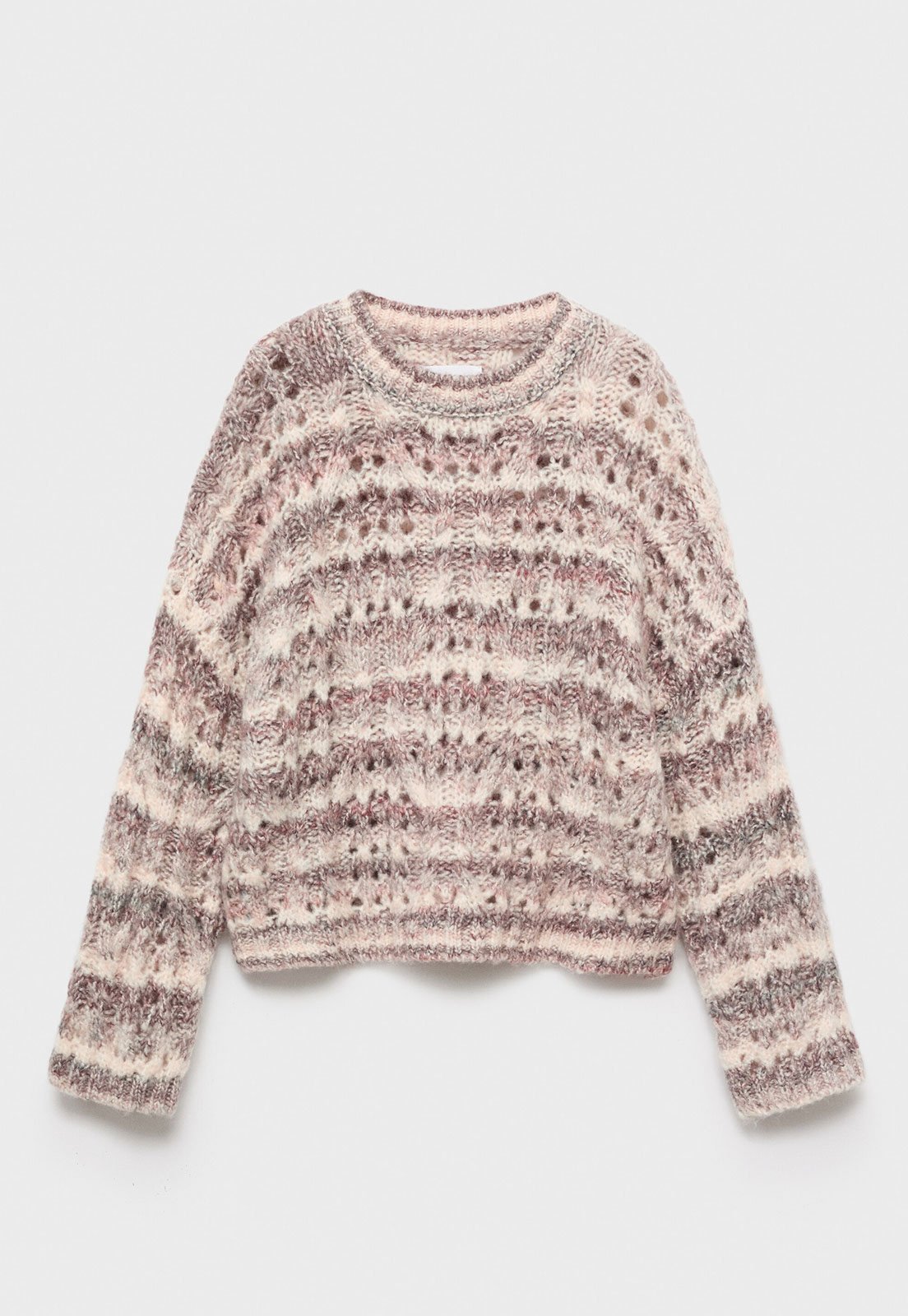 Infantil - Suéter MANGO Cropped Tricot Nude