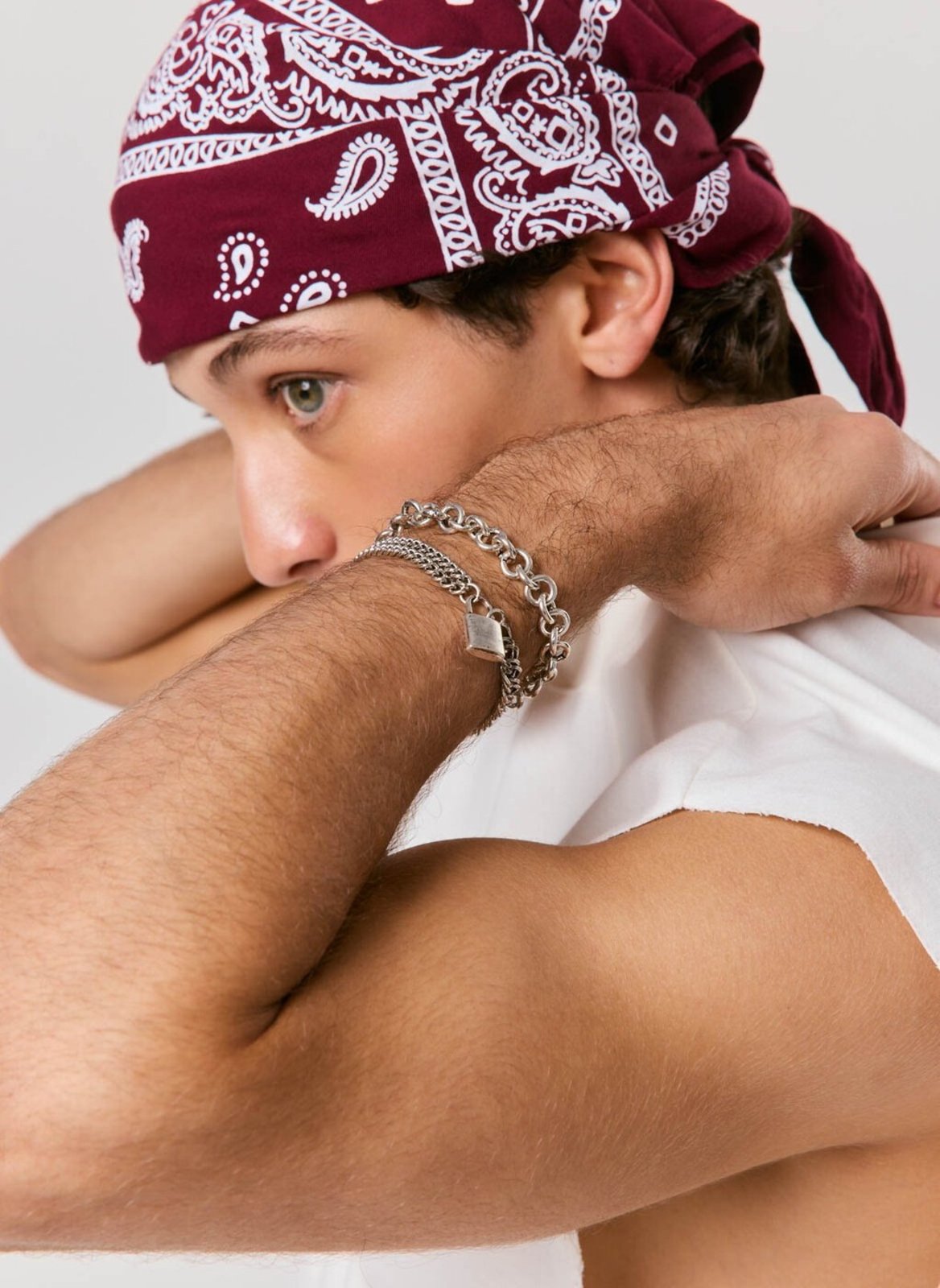 Mix De Pulseiras Com Pingente Cadeado